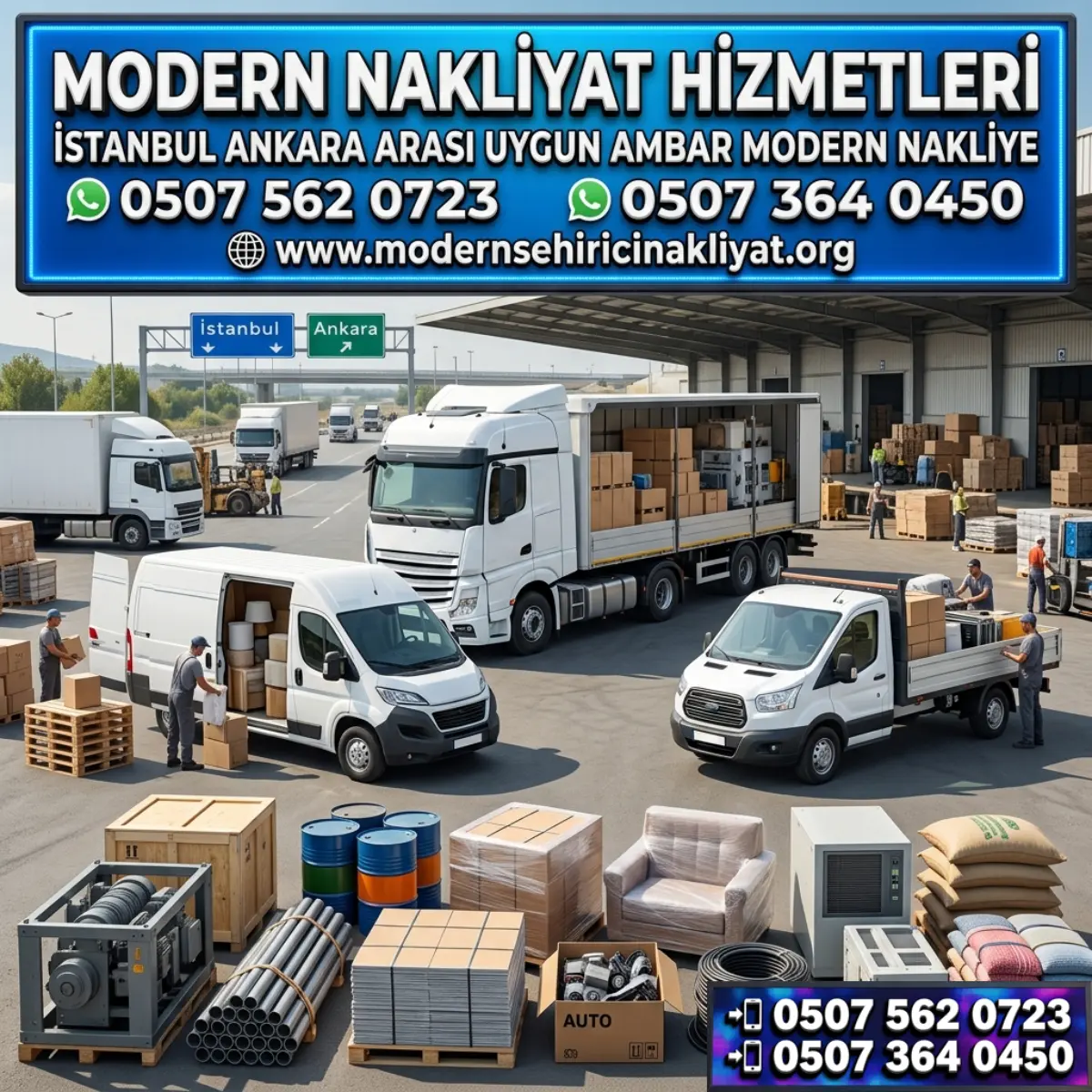 İSTANBUL ANKARA ARASI UYGUN AMBAR MODERN NAKLİYE