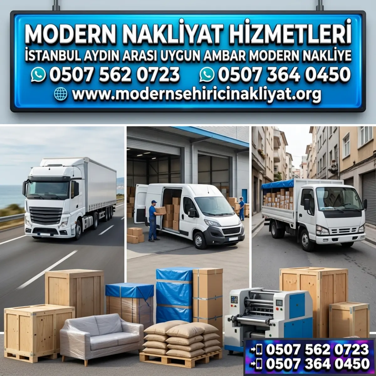 İSTANBUL AYDIN ARASI UYGUN AMBAR MODERN NAKLİYE