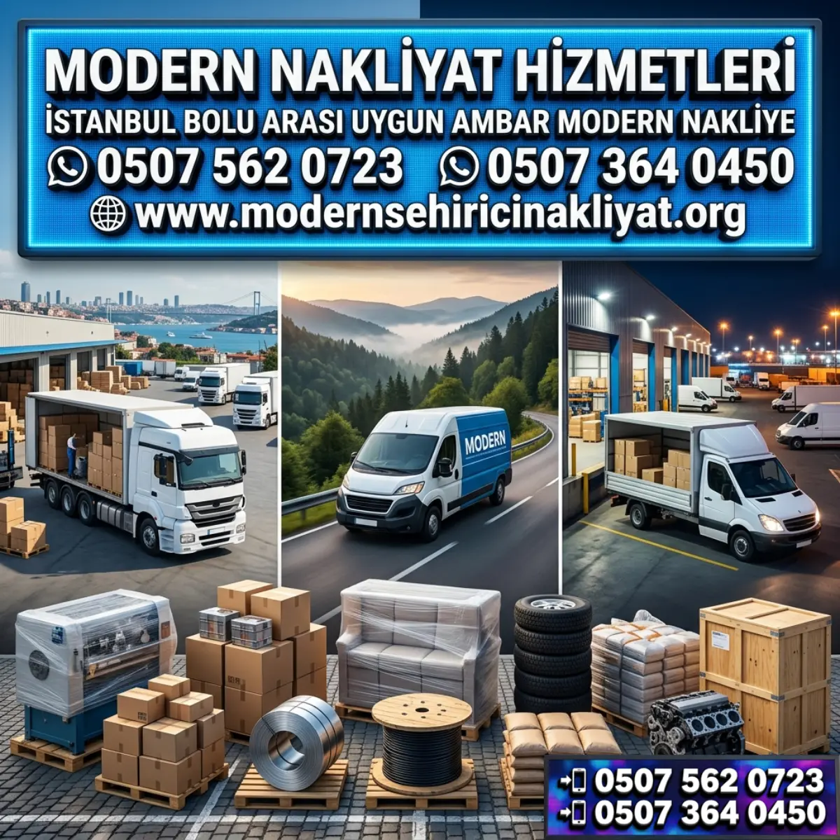 İSTANBUL BOLU ARASI UYGUN AMBAR MODERN NAKLİYE