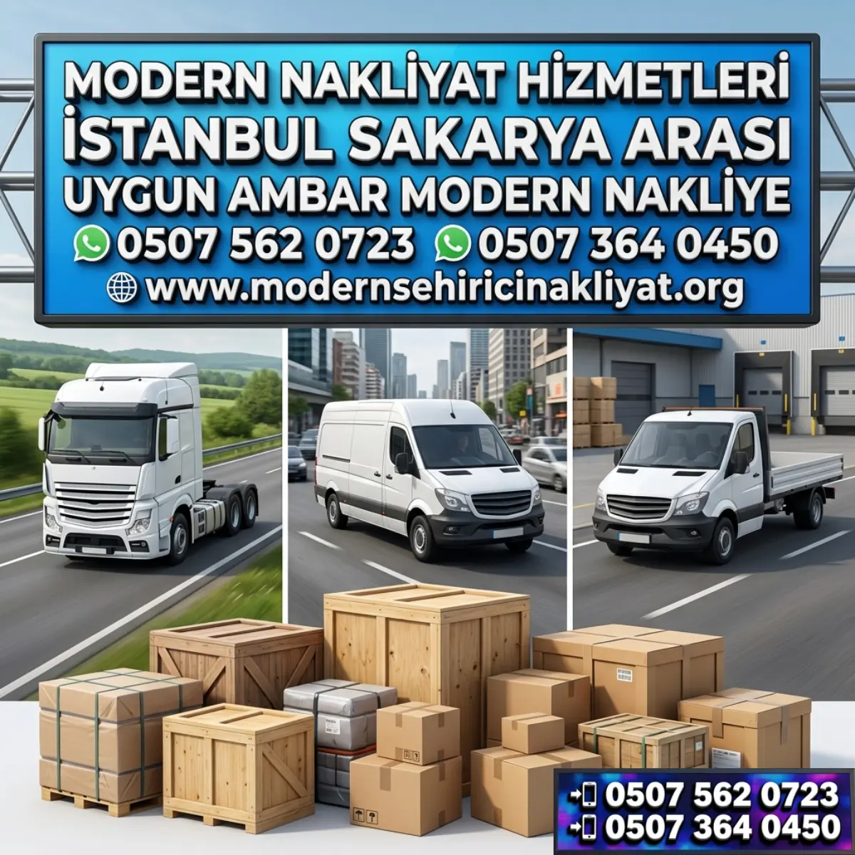 İSTANBUL SAKARYA ARASI UYGUN AMBAR MODERN NAKLİYE